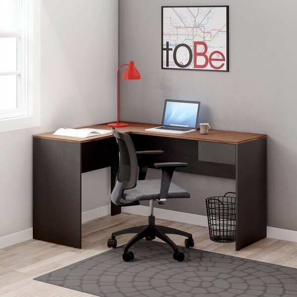 Escrivaninha Em L 1 Gaveta Pegue Leve Casa D Dakota/preto