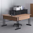 Escrivaninha Em L 2 Gavetas Turquia Montana Preto