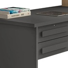 Escrivaninha Em L Alemanha/genebra Grafite - Rv Móveis