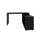 Escrivaninha Em L Barcelona Com Nichos - Preto