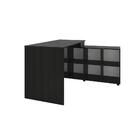 Escrivaninha Em L Barcelona Com Nichos - Preto