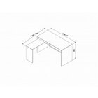 Escrivaninha Em L Com Gaveta 135cm Web15 Espresso Móveis Calv