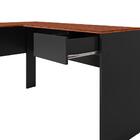 Escrivaninha Em L Com Gaveta Dakota Preto Euro Ii Casa D