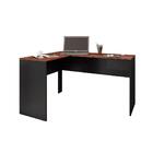 Escrivaninha Em L Com Gaveta Dakota Preto Euro Ii Casa D