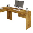 Escrivaninha Em L Com Gaveta Munique Kaiki Móveis 160cm Rover