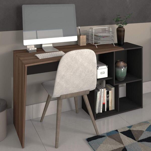 Escrivaninha Em L Home Office E Escritório 4 Nichos Urban Art