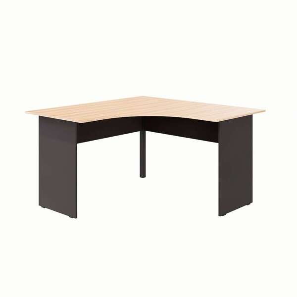 Escrivaninha Em L New City Calvi E Preta 135 Cm