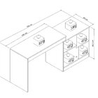 Escrivaninha Em L Ou Reta Com Moove 4 Nichos 160cm Appunto Br