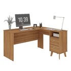 Escrivaninha Em L Retrô 2 Gavetas Havana  Madeirado