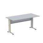 Escrivaninha Em Madeira 170cm X 70cm Aretto Cinza/bege