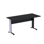 Escrivaninha Em Madeira 170cm X 70cm Aretto Preto/lilás