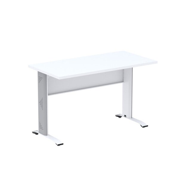 Escrivaninha Em Madeira M1900at Aretto 90cm Industrial Branco