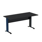 Escrivaninha Em Madeira X Aretto 170cm Industrial Preto E Azu