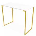 Escrivaninha Escritório Industrial Dourado