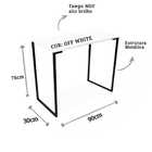 Escrivaninha Escritório Industrial Preto