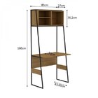 Escrivaninha Estante Califórnia Zaile 3 Nichos 83cm Emobilia