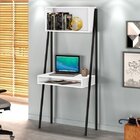 Escrivaninha Estante Slim Pratic 71cm Industrial Espresso Móv