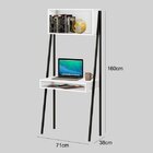 Escrivaninha Estante Slim Pratic 71cm Industrial Espresso Móv