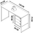 Escrivaninha Estilo Industrial 3 Gavetas Pp Milani Store