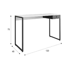 Escrivaninha Estilo Industrial Com 1 Gaveta Tokyo - Fit Mobel