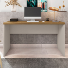 Escrivaninha Estudo Quarto Mdp Home Office Escritório Cacao-l