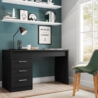 Escrivaninha Extensível 3 Gavetas Aventure Preto Velluto