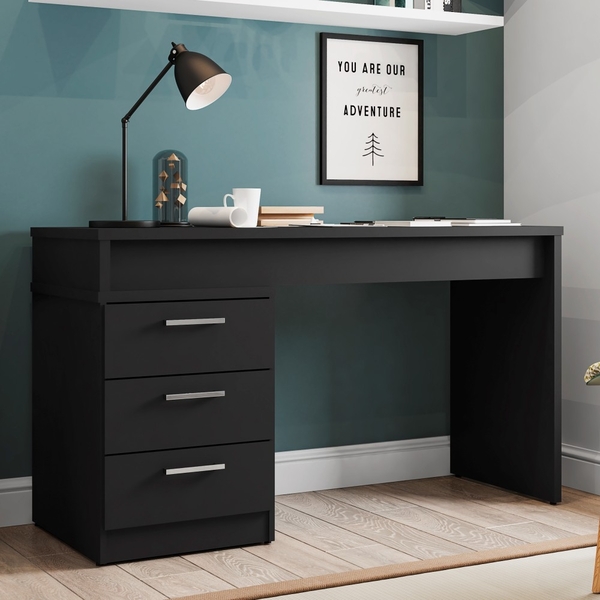 Escrivaninha Extensível 3 Gavetas Aventure Preto Velluto