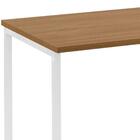 Escrivaninha F83 Madeira Taeda 80x75 Cm Base Aço Dmobiliario