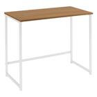 Escrivaninha F83 Madeira Taeda 80x75 Cm Base Aço Dmobiliario