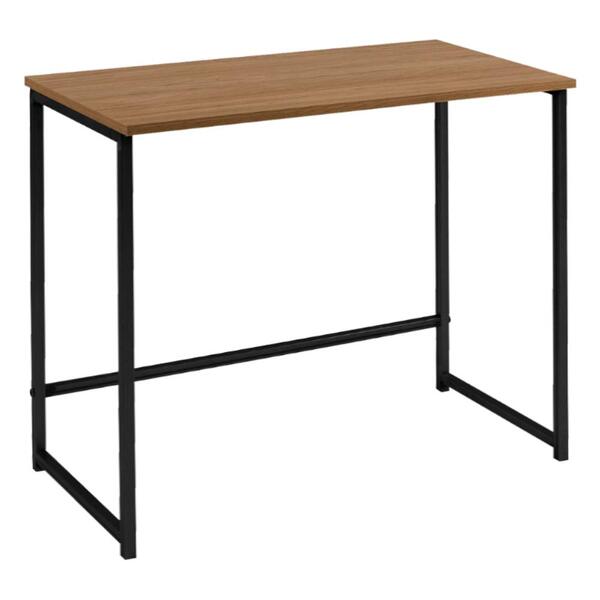 Escrivaninha F83 Madeira Taeda 80x75 Cm Base Aço Dmobiliario