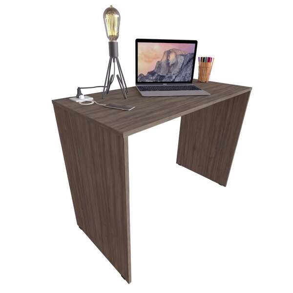 Escrivaninha Fini Com Tomada E Entrada Usb Ameixa Negra 100 Cm