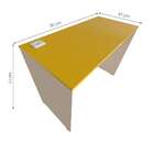 Escrivaninha Fini Com Tomada E Entrada Usb Branca E Amarela 9