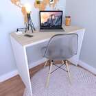 Escrivaninha Fini Com Tomada E Entrada Usb Branca E Geneve 10