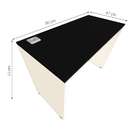 Escrivaninha Fini Com Tomada E Entrada Usb Branca E Preta 90