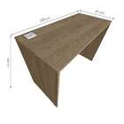 Escrivaninha Fini Com Tomada E Entrada Usb Carvalho Mel 100 Cm