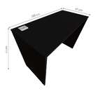 Escrivaninha Fini Com Tomada E Entrada Usb Preta 100 Cm