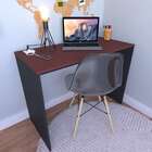 Escrivaninha Fini Com Tomada E Entrada Usb Preta E Vermelha 9