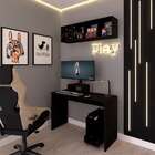 Escrivaninha Fini Preta 130 Cm