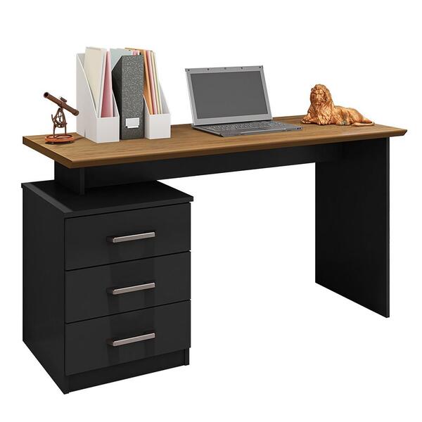 Escrivaninha Flay Com 3 Gavetas - Móveis Leão