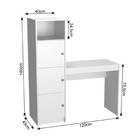 Escrivaninha Fortaleza 3 Pt Branca