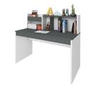 Escrivaninha France 2 Gavetas Grafito/branco - Artany