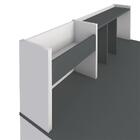 Escrivaninha France 2 Gavetas Grafito/branco - Artany