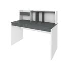 Escrivaninha France 2 Gavetas Grafito/branco - Artany