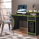 Escrivaninha Gamer Caitlyn Preto Verde