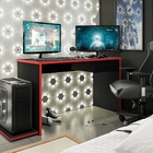 Escrivaninha Gamer Esprite Preto Vermelho