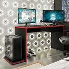 Escrivaninha Gamer Esprite Preto Vermelho