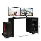 Escrivaninha Gamer Gepetto Preto