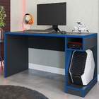 Escrivaninha Gamer Uol Preto Azul