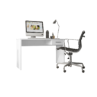 Escrivaninha Gávea Office Branco C/ Gaveta Mesa De Estudos P/