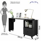 Escrivaninha Giratória 1 Gaveta Carinho Albatroz